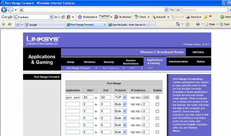 linksys wrt54g